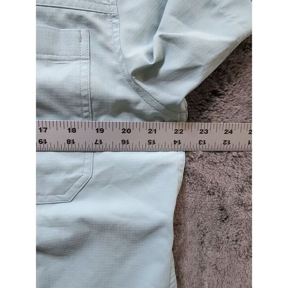 CC Filson Company Short Sleeve Button Up Shirt Men's Size Small Light Green - Picture 9 of 13